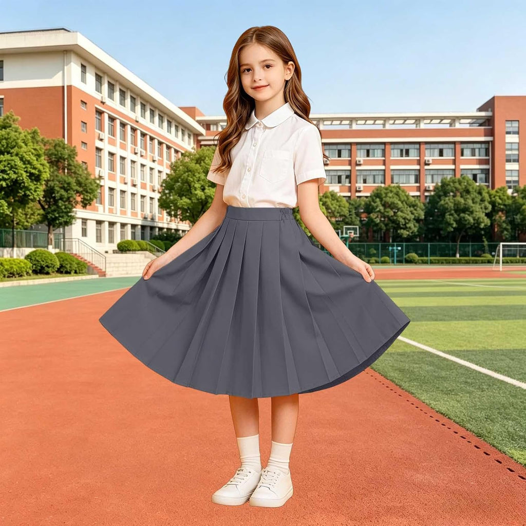 School Uniform Skirts Pleated Knee Length Skorts Back to School