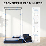 Portable Full Size Infrared Sauna for Home| One Person Spa Tent with Red Light| Personal Indoor Saunas with 660nm Red
