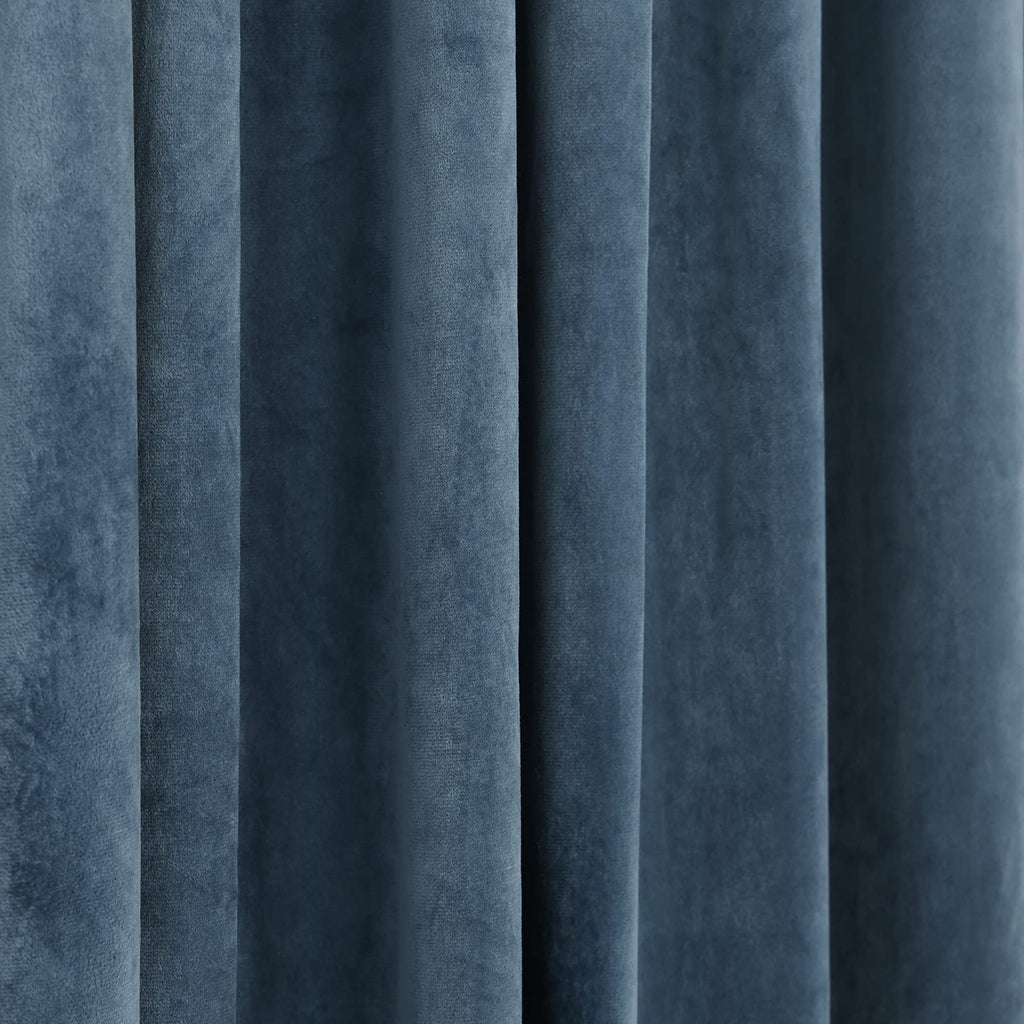 Luxury Velvet Curtains with Tassel Trim, Vintage Bohemian Style, Blackout Drapes with Decorative Tiebacks