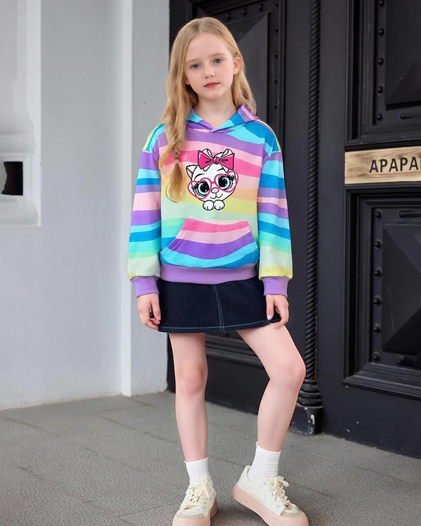 Hoodies, Graphic Long Sleeve Sweatshirt Pullover