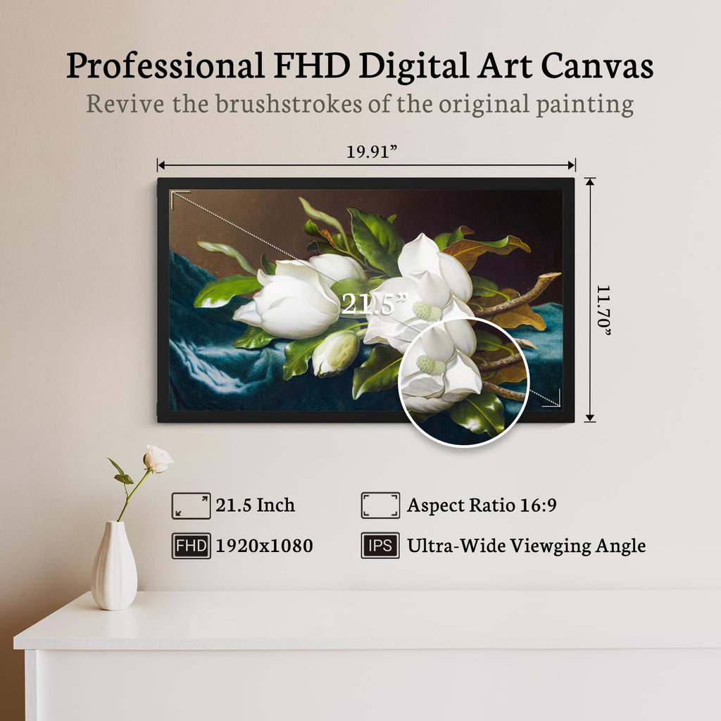 21.5" Digital Picture Frame, Touchscreen Large Display, 64GB