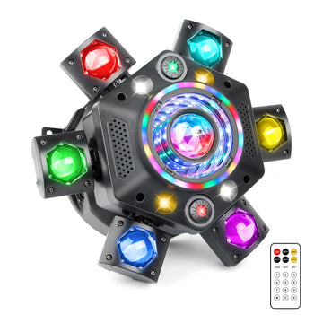 6 Arm Moving Head DJ Lights for Party Remote Control
