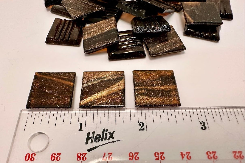 3/4" Glass Tile - 1 lb Bag - P 34 Rosewood