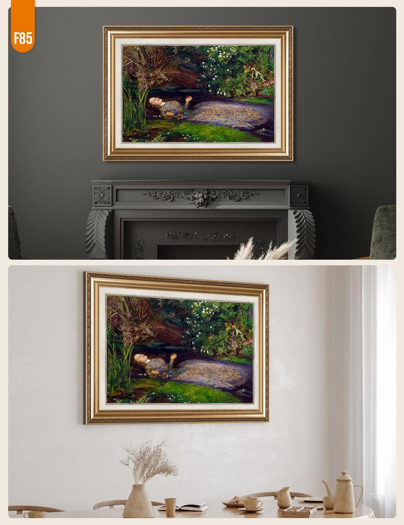 Ophelia Gold Framed Wall Art, 40x28
