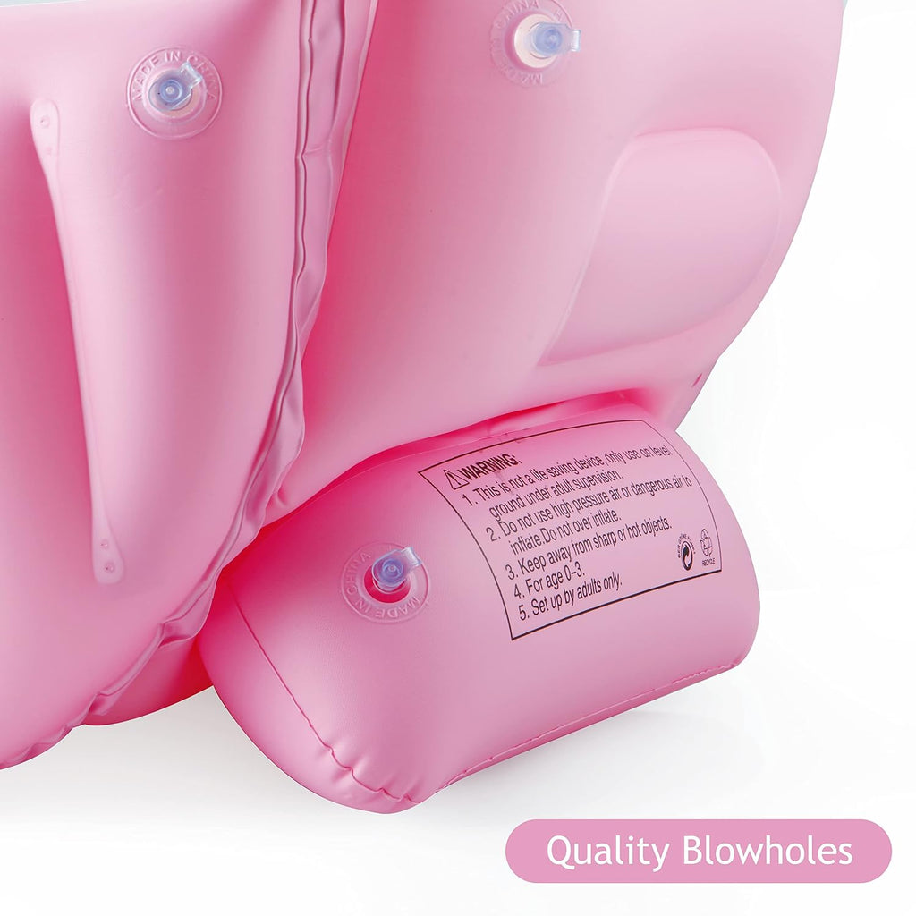 Baby Inflatable Bathtub, Portable Travel Baby Infant Bath Tub Toddler Bathtub with Air Pump, Foldable Non-Slip Shower
