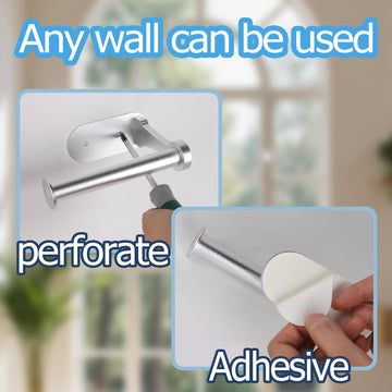 Adhesive Curtain Holdbacks No Drill Curtain Tiebacks, Silver - 2 Pack