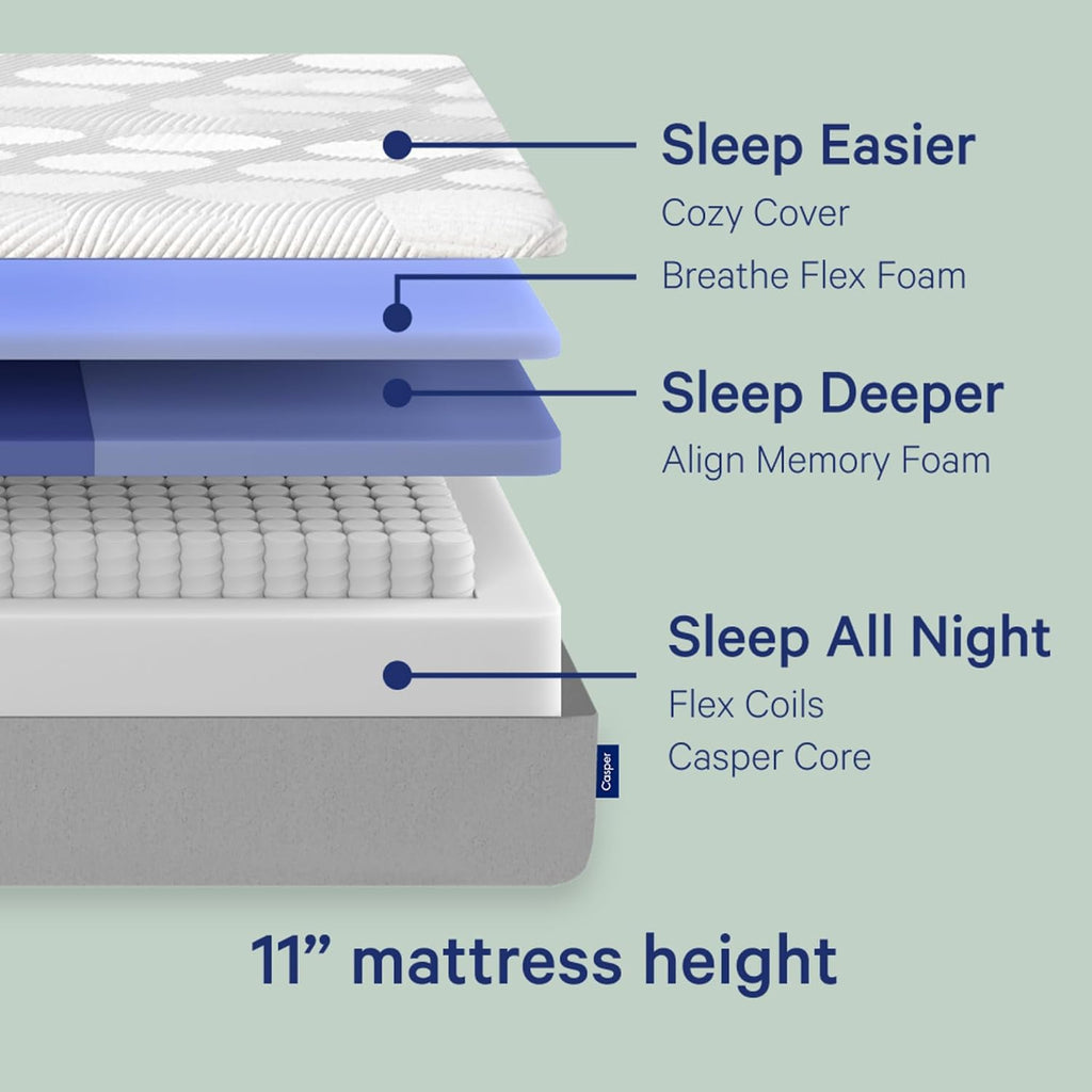 Original 11" Hybrid California King Mattress - Medium Feel | Breathable Memory Foam, Zoned Support, Motion Isolation