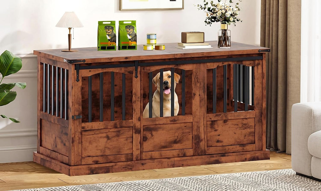 Dog Crate Furniture Heavy Duty Dog Kennel Furniture Brown