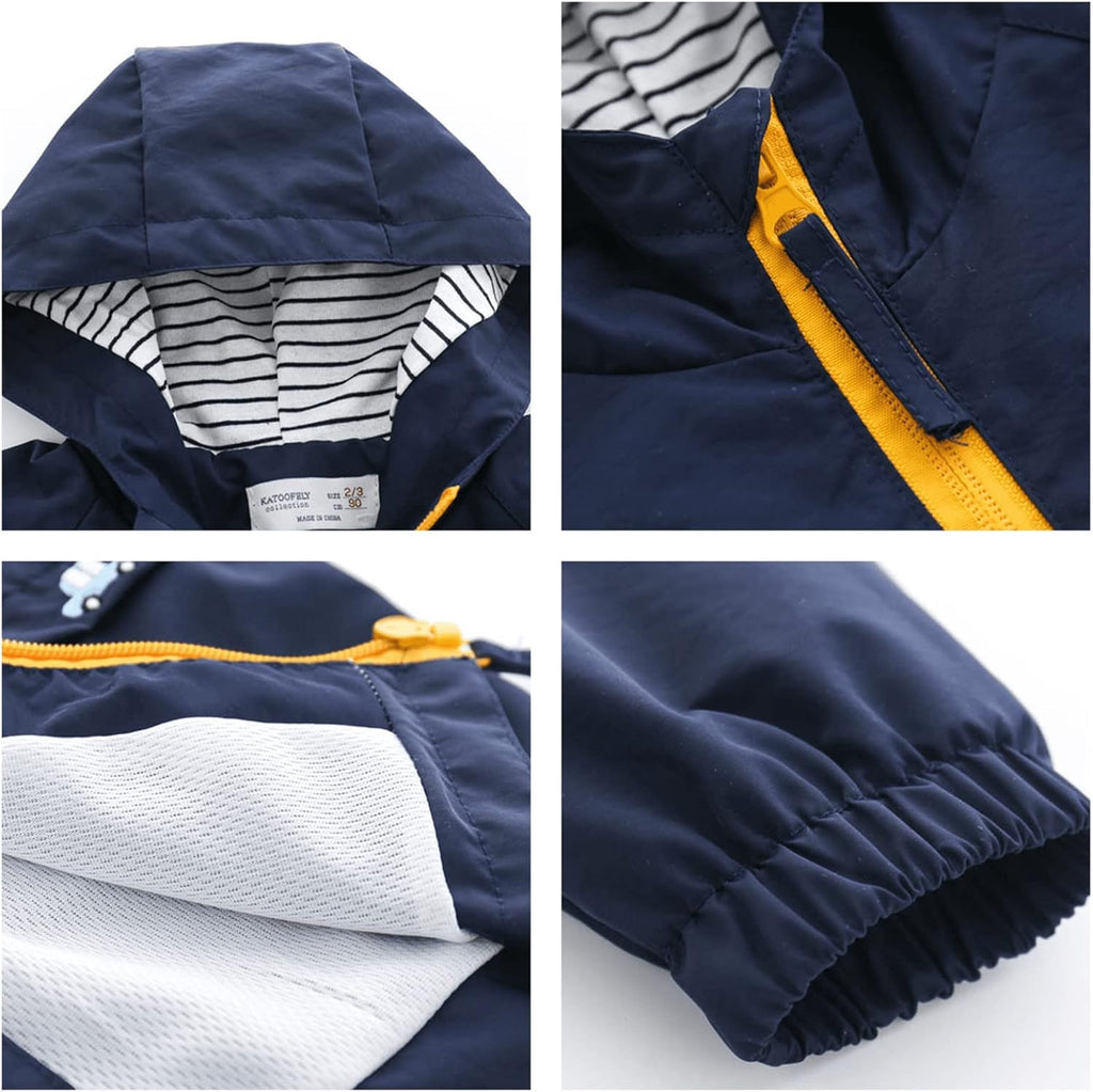 Toddler Boys Spring Windbreaker Lightweight Jacket