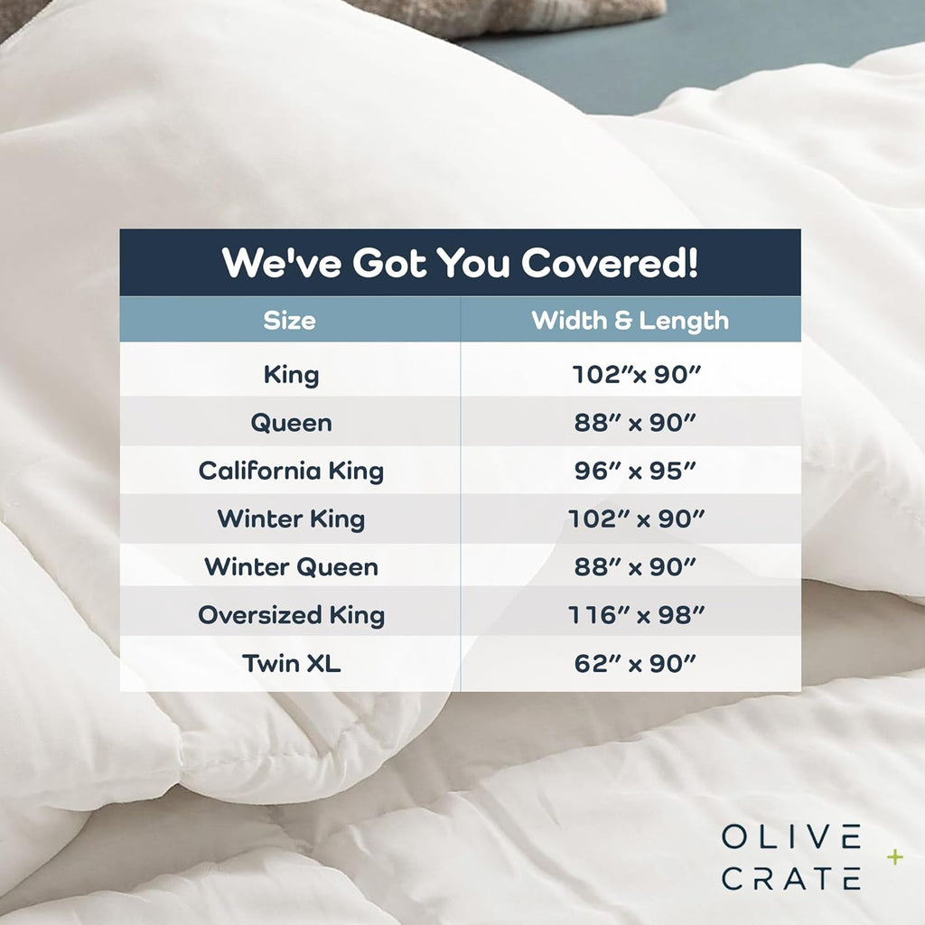 Cooling Down Alternative Comforter - Hypoallergenic Queen Duvet Insert Lightweight