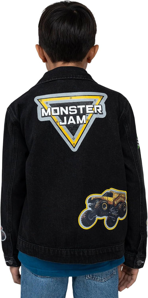 Denim Jacket Logo Toddler to Big Kid Grave Digger El Toro Loco Megalodon
