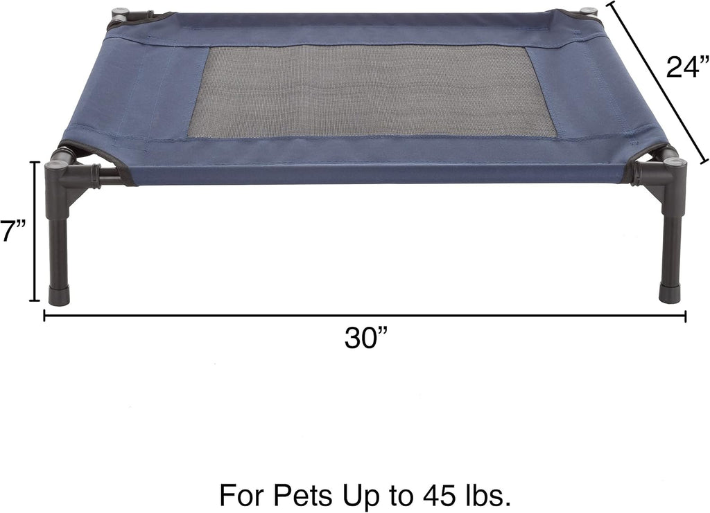 Elevated Dog Bed - 30x24-Inch Portable Pet Bed with Non-Slip Feet - Indoor/Outdoor Dog Cot or Puppy Bed for Pets up