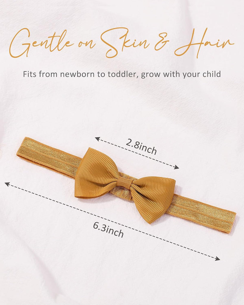 40pcs Baby Girls Bows Headbands Elastic Hairband Ribbon Bow Hair Accessories for Newborns Infants Toddlers and Kids