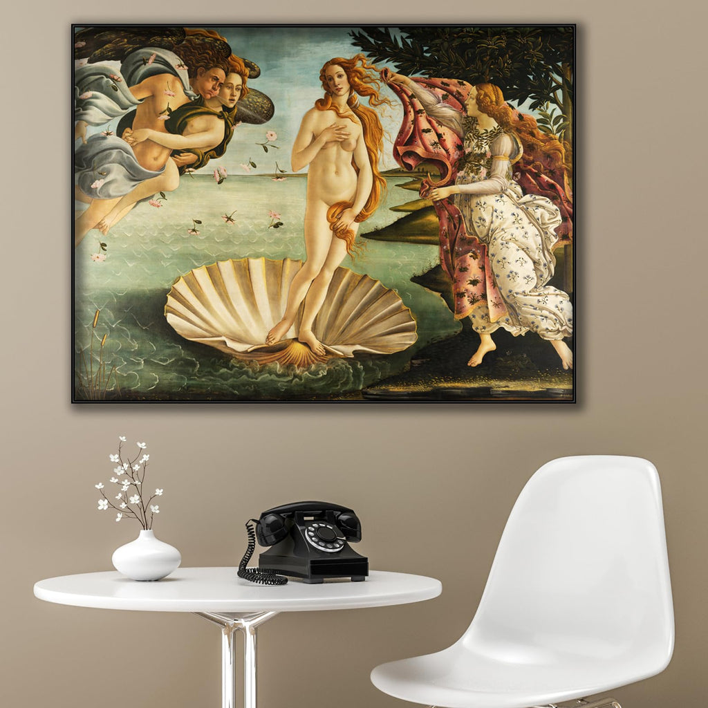 The Birth of Venus Wall Art - Sandro Botticelli Canvas Art Print - Fine Art Oil Paintings - Abstract Picture Colorful