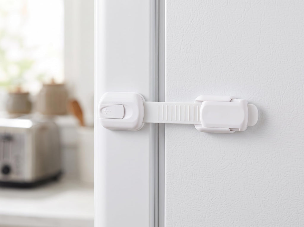 Cabinet Locks Baby Proofing, Child Proof, 10 Pack, White