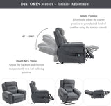 Big Man Power Lift Recliner for Elderly Adults 28 Inch Wide Seat, Oversized Recliner 400 lbs with Heat Massage