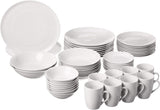 52 Pc Coupe Dinnerware Set, Service for 8, White,SM-5200-CP-W