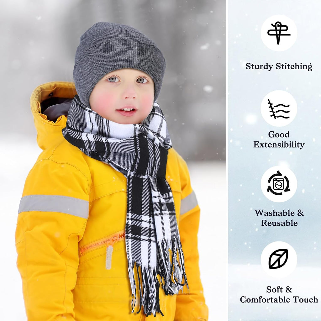 Kids Winter Hat Scarf Gloves Set
