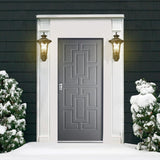 Outdoor Light Fixtures Wall Mount, Waterproof Exterior Wall Lanterns with Waer Ripple Glass, Outside Sconces