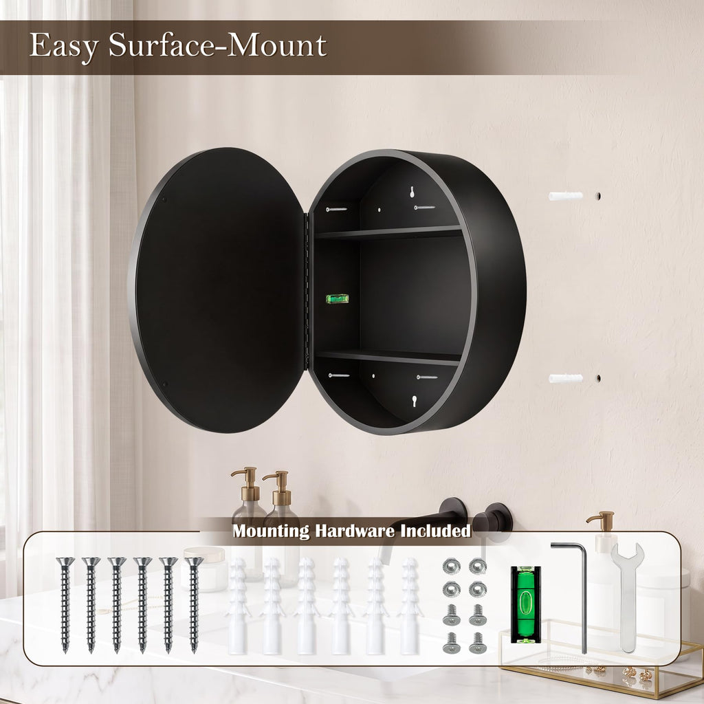 20 Inch Round Medicine Cabinet Mirror