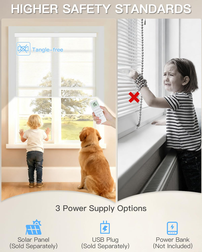 Motorized Sheer Roller Shade, Light Filtering Smart Window Blind