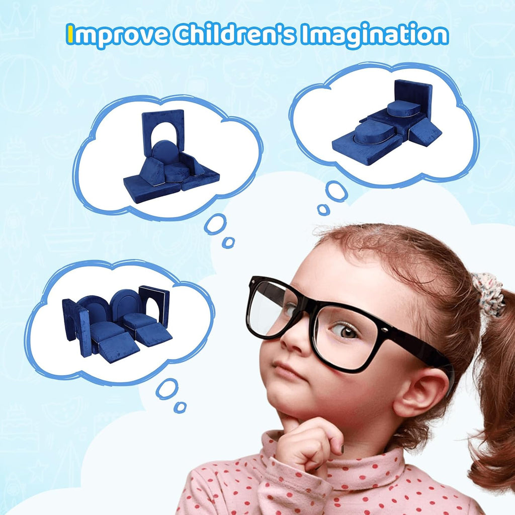 12PCS Modular Toddler Play Couch Kit