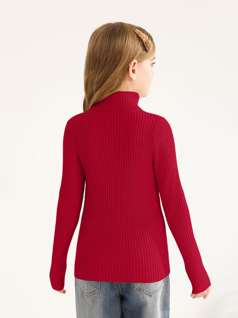 Sweaters Kids Long Sleeve Turtleneck Pullover Jumper Tops