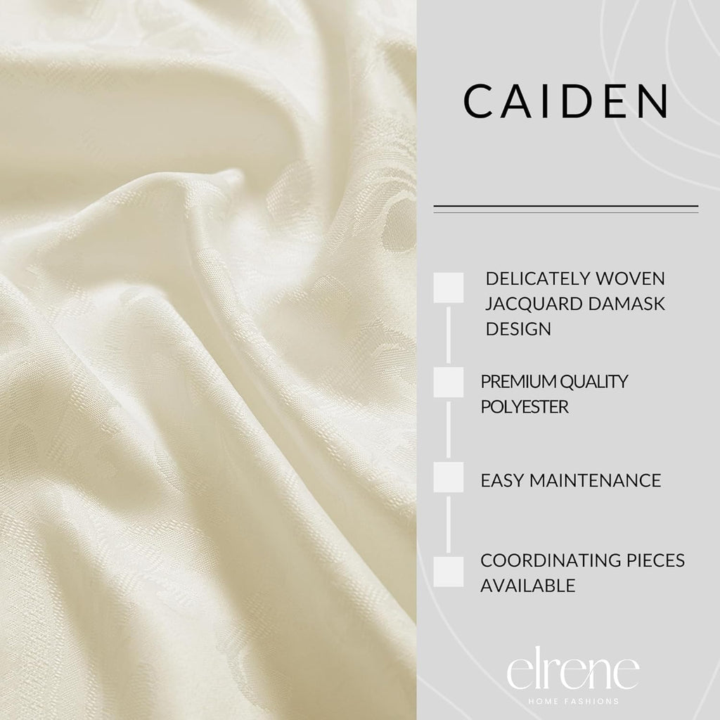 Home Fashions Caiden Elegance Damask Waterproof, Stain & Wrinkle Resistant Fabric Tablecloth, 60" x 