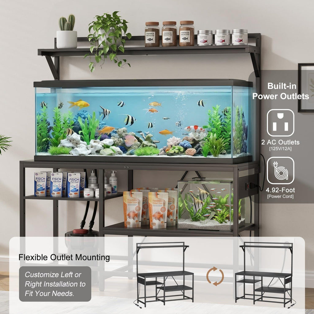55&75 Gallon Fish Tank Stand for Standard & Breeder Tanks