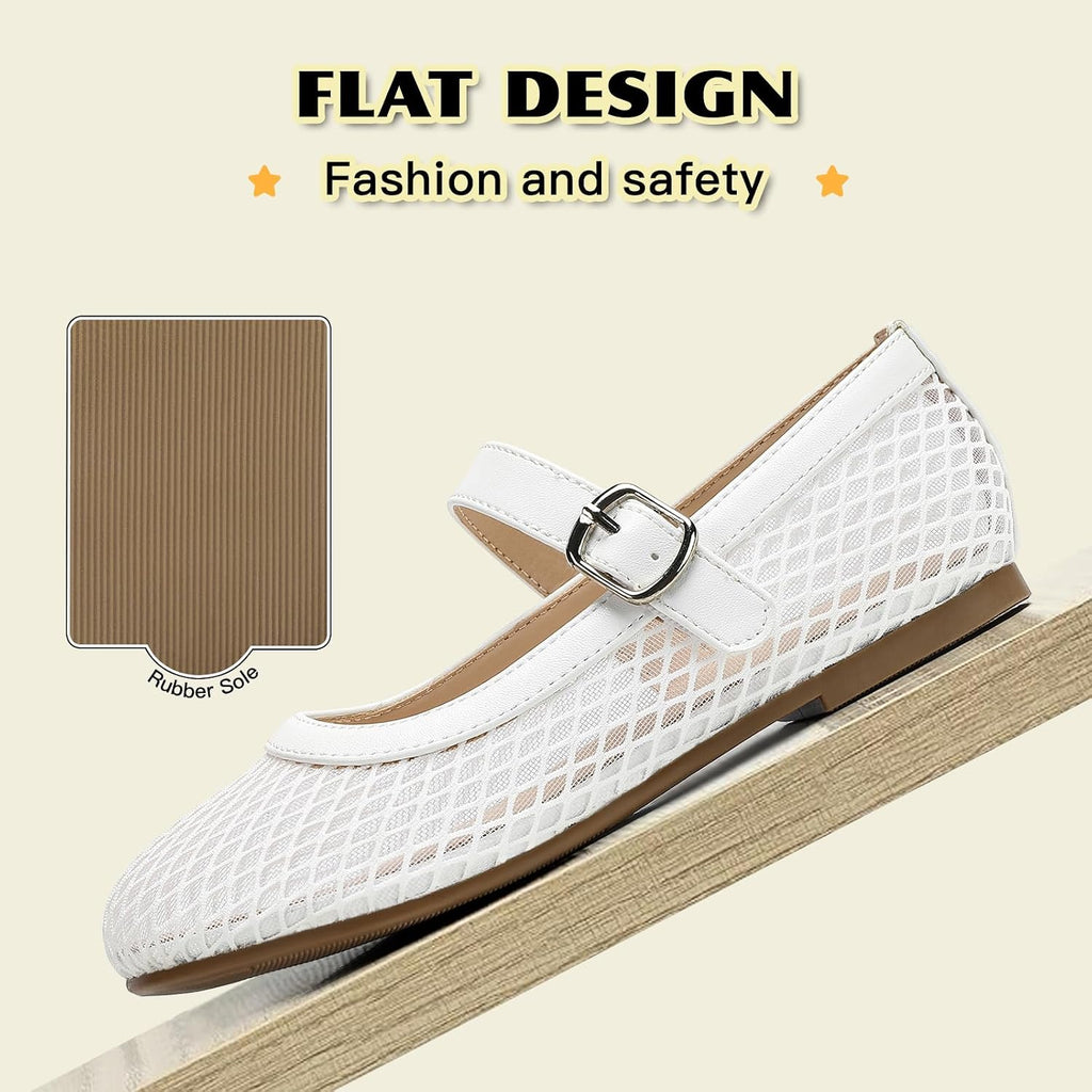 Girls Flats Mary Jane Ballet Flats Dress Shoes Toddler Little Big Kid