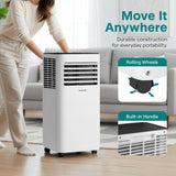 Small Air Conditioner Portable 8,000 BTU with Built-in Dehumidifier - Portable AC unit for rooms up to 350 sq ft
