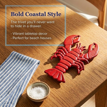 Cast Iron Lobster Trivet Table Decoration