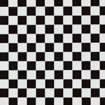 Porcelain Tile | White and Black Checkered | 8" x 16"
