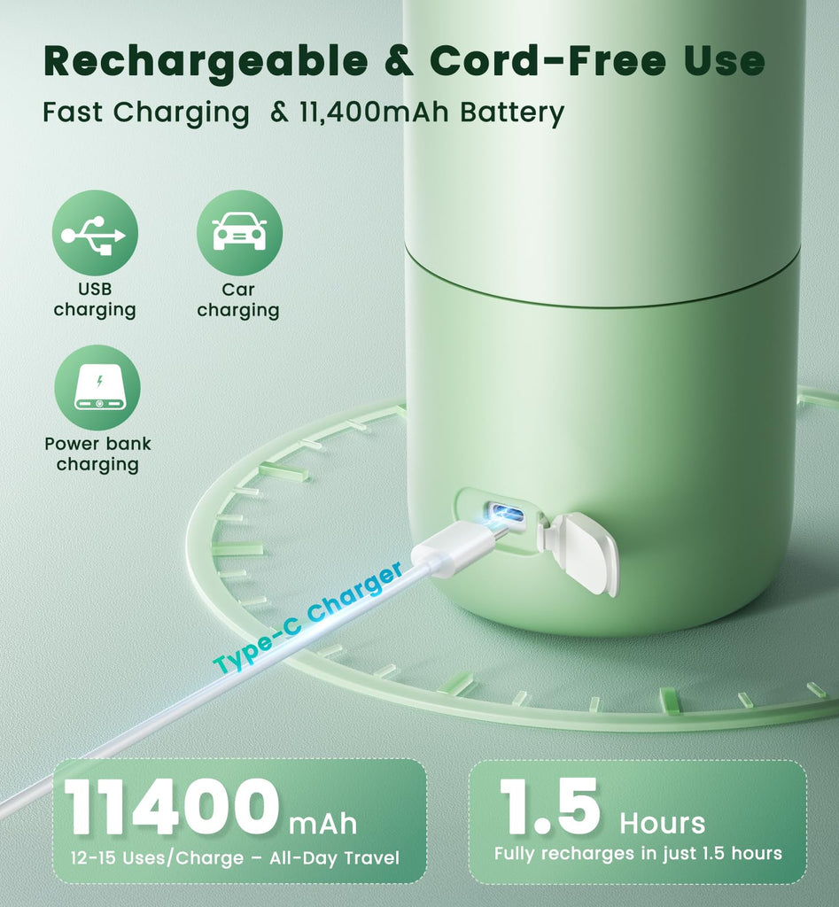 Portable Bottle Warmer for Travel, Baby Milk Warmer for Breastmilk & Water