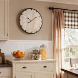 Vantic Farmhouse 24 Inch Extra Large Decorative Wall Clock with Metal Circle