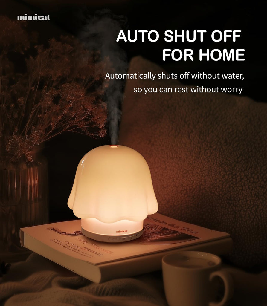 Essential Oil Diffuser Glass: Timer 120ml Ultrasonic Cool Mist Aromatherapy Diffusers Office with Soft Night Light