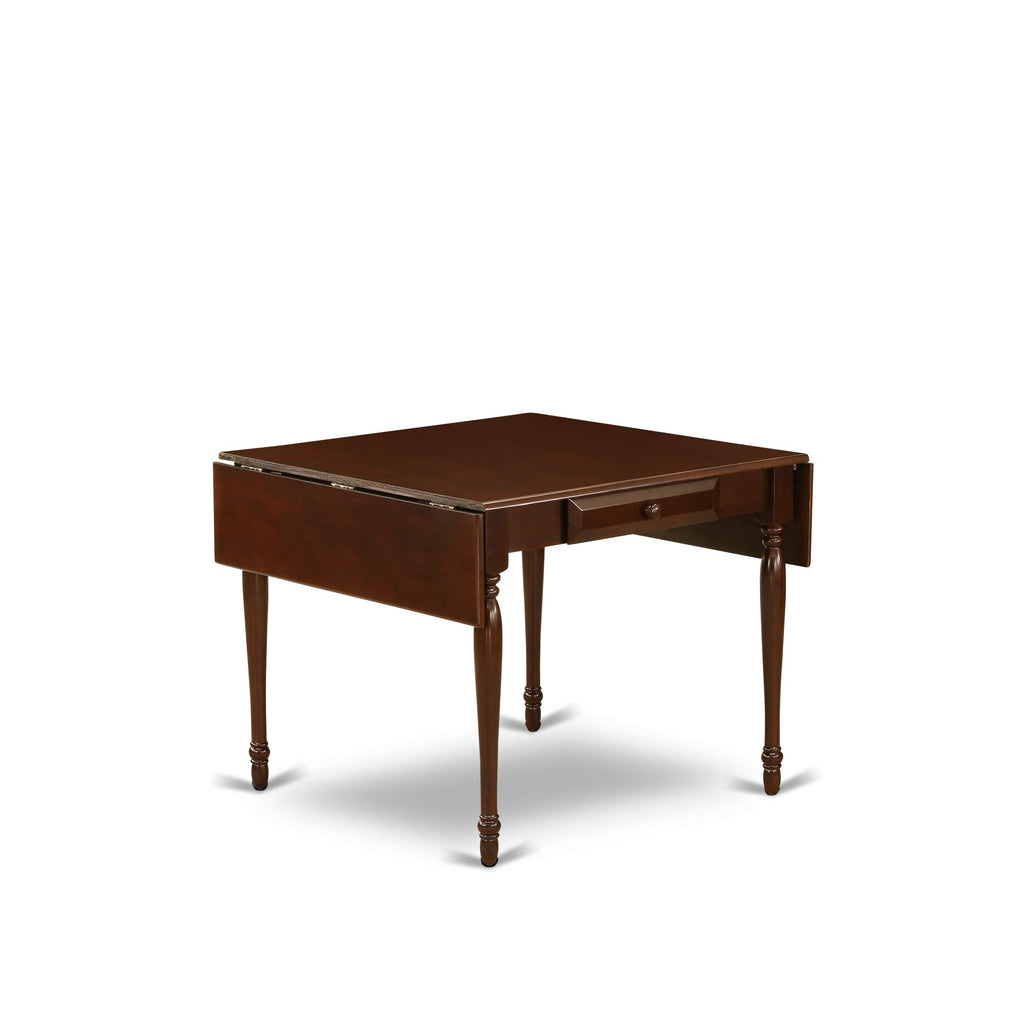 West Furniture MZT-MAH-T Monza Kitchen Table - a Rectangle Dining Table Top with Dropleaf & Stylish Legs, 36x54 Inch