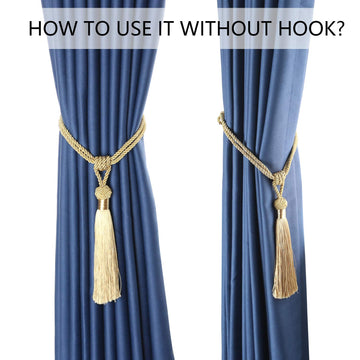 Curtain Tiebacks Hand-Woven Tassels Holdbacks - 2 Pack