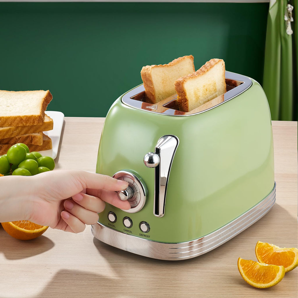 Retro Green 2‐Slice Bread Toaster