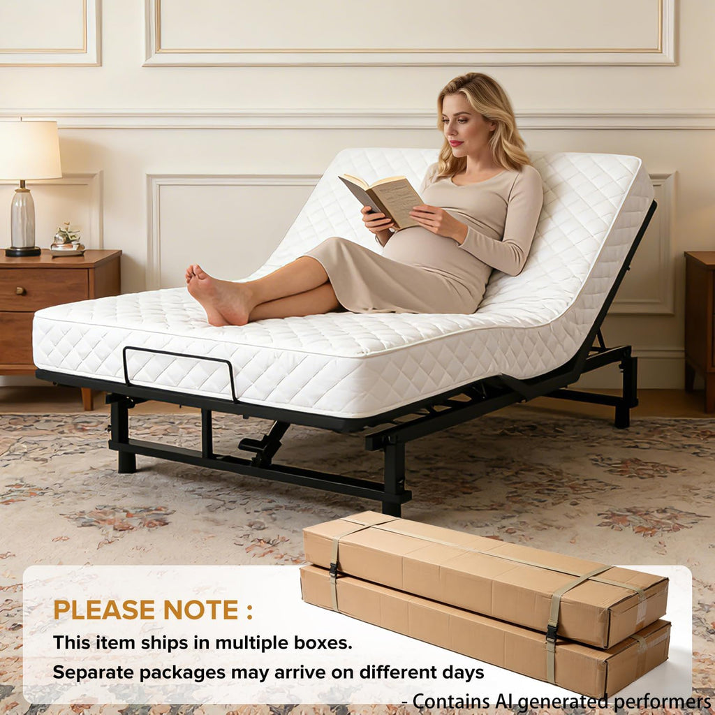 King Adjustable Bed Frame with Head and Foot Incline