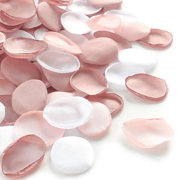 300pcs Rose Petals Dusty Rose Blush Faux Silk Flower Petals for Wedding Flower Girl Basket Aisle Scatter Dinner Table