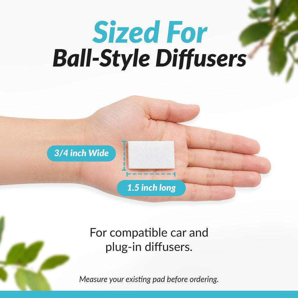 Aromatherapy Refill Pads for car scent and ball style plug in diffuser Refill Pads (100)