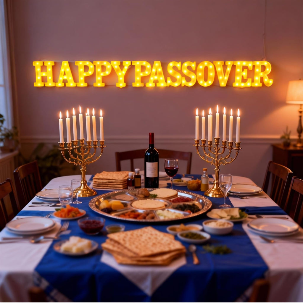 13 Pcs Passover Decorations LED Letter Lights Signs