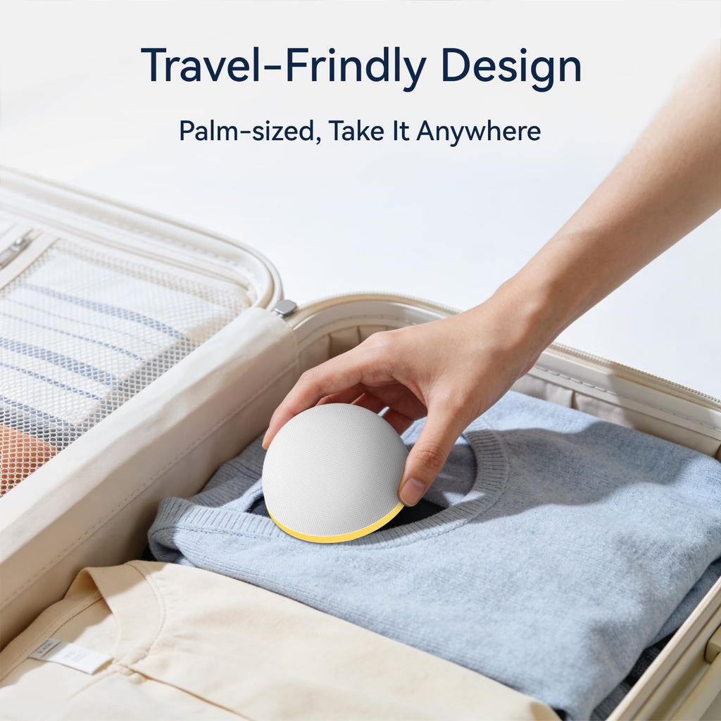 Portable Sound Machine Night Light White Noise Machine Mini Baby Shushing Sleep Machine 12 Night Lights 30 Sleeping