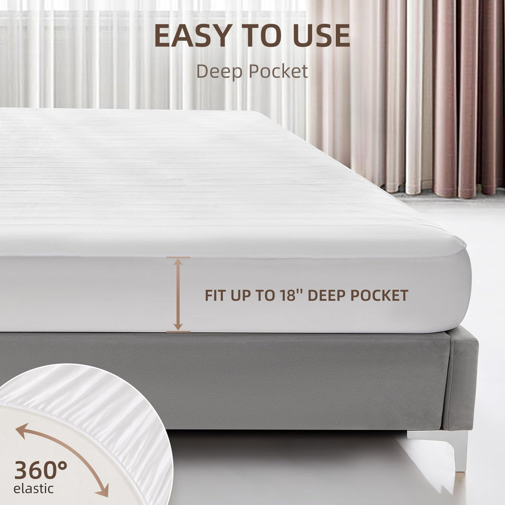 Heated Mattress Pad Electric Mattress Dual Controller Bed Warmer 9 Heat Settings, 1-12 Hours Auto Off