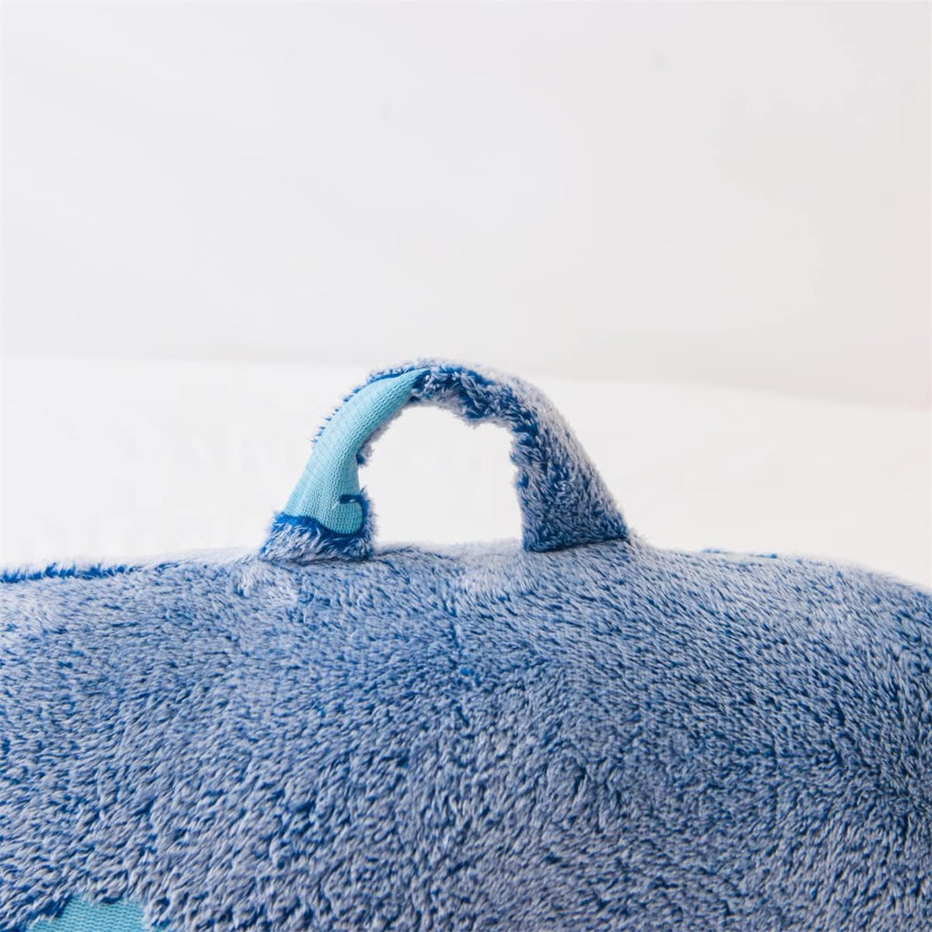 Kids Teens Glow in The Dark Dino Reading Pillow for Sitting up in Bed Sofa
