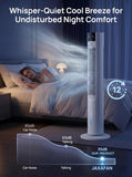 Portable Air Conditioners, 35" Evaporative Air Cooler, 3-In-1 AC Tower Fan That Blows Cold Air, 3 Speeds, 4 Ice Packs