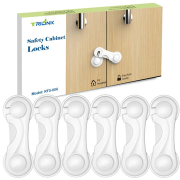 Cabinet Locks for Babies 6 Pack, Baby Proofing Baby Safety Locks, Child Locks for Cabinets, Fridge Locks for Kids
