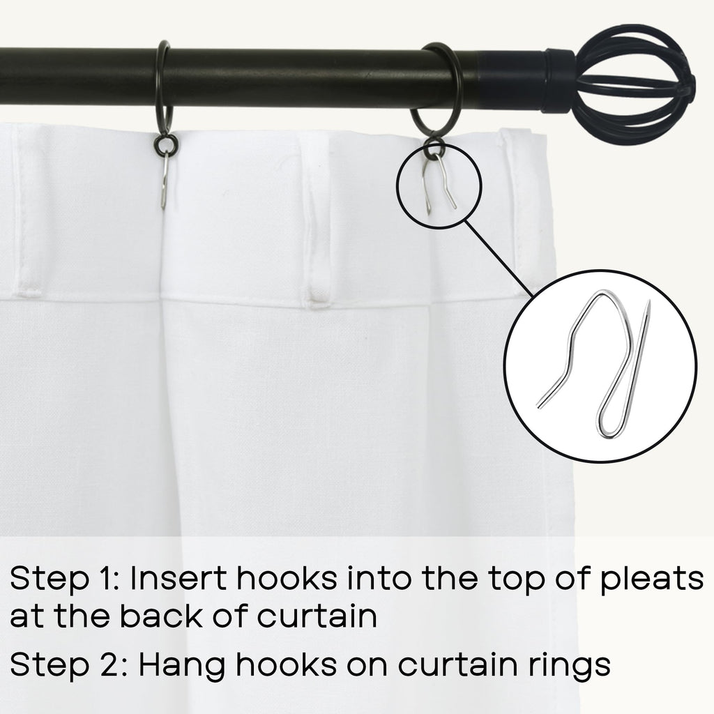 Kitchen Window Curtains Over Sink, Pinch Pleat Linen Sheer Short Back Door Curtains for Inside House Front Door Window