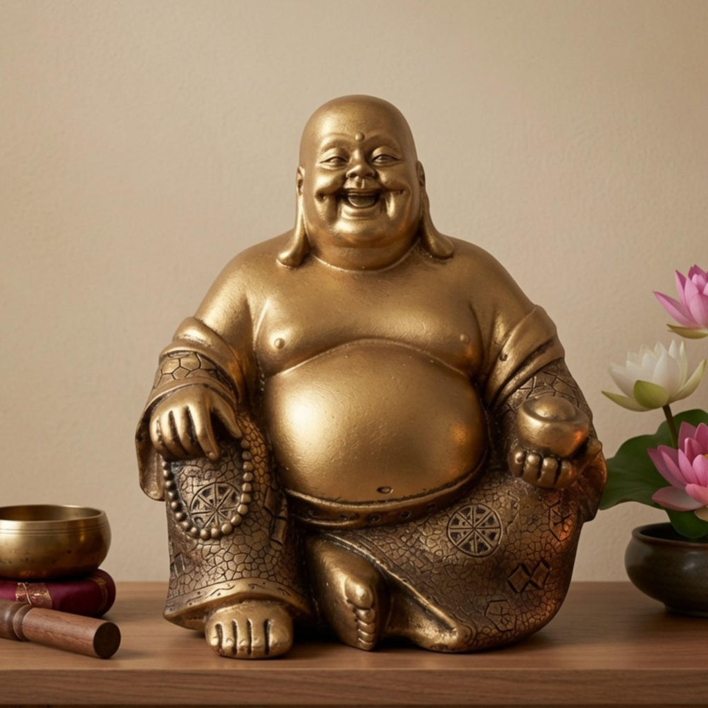 Laughing Buddha Statue Zen Decor 21770